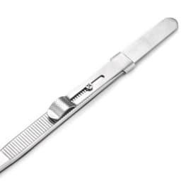 1pc Quality Stainless Steel Jewelry Tweezers with Slide Lock for Jewelry Bead Diamond Gem DIY Making Processing Tool for Jeweler