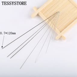 50pcs Various Lengths Of Elongated Metal Beading Needles For Jewelry Making Tools Threading Cord Tool
