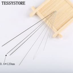 50pcs Various Lengths Of Elongated Metal Beading Needles For Jewelry Making Tools Threading Cord Tool