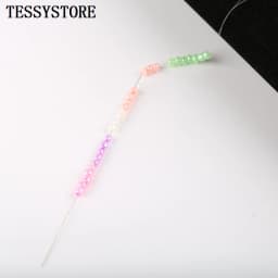 50pcs Various Lengths Of Elongated Metal Beading Needles For Jewelry Making Tools Threading Cord Tool