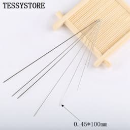 50pcs Various Lengths Of Elongated Metal Beading Needles For Jewelry Making Tools Threading Cord Tool