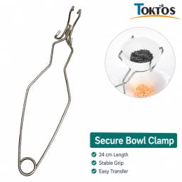 TOKTOS 6PCS Jewelry Melting Kit Ceramic Crucibles Melting Bowls Tongs Soldering Board for Gold Silver Casting Jewelry Making