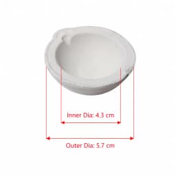 TOKTOS 6PCS Jewelry Melting Kit Ceramic Crucibles Melting Bowls Tongs Soldering Board for Gold Silver Casting Jewelry Making