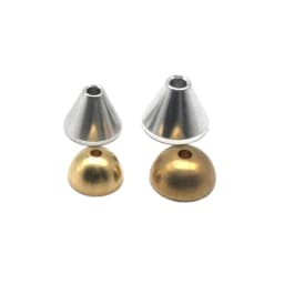 2PCS Silicone Molded Beads Aluminum Copper Jewelry Making Wax Injection Nozzle