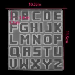 English Alphabet Epoxy Resin Molds Letter UV Resin Mold Silicone For DIY Jewelry Making Findings Supplies Casting Molds