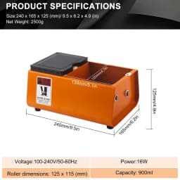 Mini Rotary Tumbler Polishing Machine for Jewelry Making Gold Silver Metal Finishing Barrel Polisher Tool