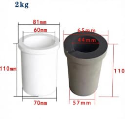 Electric Furnace Melting Crucible for Copper Aluminum Brass Bronze Metal Casting Foundry - Industrial Grade