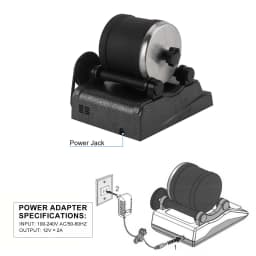 Jewelry Rotary Tumbler Polisher DT-50 Mini Barrel Finishing Machine 500ml for Metal, Stone and Jewelry Making