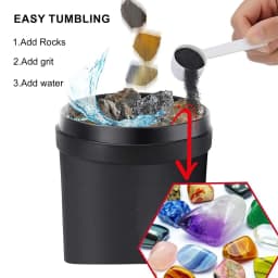 Jewelry Rotary Tumbler Polisher DT-50 Mini Barrel Finishing Machine 500ml for Metal, Stone and Jewelry Making
