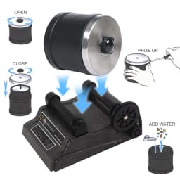 Jewelry Rotary Tumbler Polisher DT-50 Mini Barrel Finishing Machine 500ml for Metal, Stone and Jewelry Making