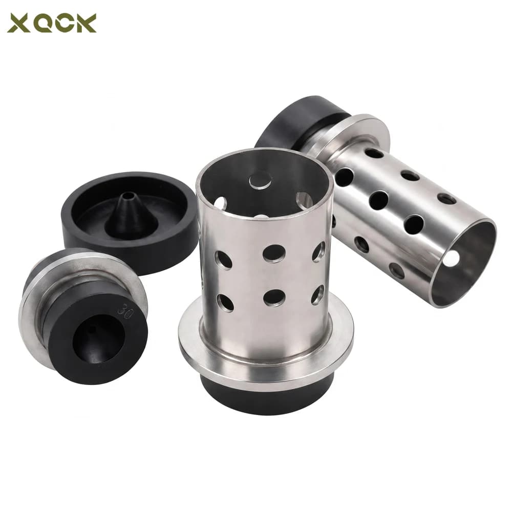 Professional Casting Flask with Rubber Base Perforated Stainless Steel Cylinder for Lost Wax Making Mold Jewelry Tools