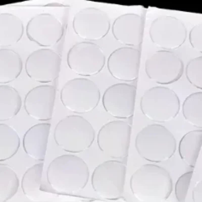 【LUL】100 Pcs 25MM Round Crafting DIY Crystal Clear Epoxy Adhesive Circles Bottle Cap Stickers Resin Patch Dots For Bottle Caps