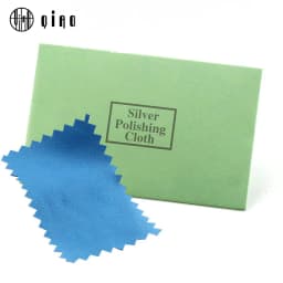 Free Shipping 10pcs/pack 10X7CM High Quality Cotton Silver Polish Cloth Silver Gold Clearing Jewelry Accessories
