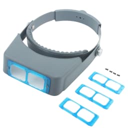 Head-mounted Double Lens Magnifying Glass with 4 Magnifications for Jewelry and Reading