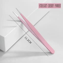 Colorful Macaron Hand Account Tweezers Stainless Steel High Elastic Thickened DIY Sticker Eyelash Clip Drill Accessories Toolset