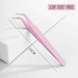 Colorful Macaron Hand Account Tweezers Stainless Steel High Elastic Thickened DIY Sticker Eyelash Clip Drill Accessories Toolset
