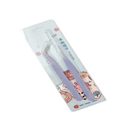 Colorful Macaron Hand Account Tweezers Stainless Steel High Elastic Thickened DIY Sticker Eyelash Clip Drill Accessories Toolset
