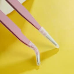 Colorful Macaron Hand Account Tweezers Stainless Steel High Elastic Thickened DIY Sticker Eyelash Clip Drill Accessories Toolset
