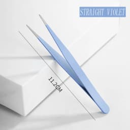 Colorful Macaron Hand Account Tweezers Stainless Steel High Elastic Thickened DIY Sticker Eyelash Clip Drill Accessories Toolset
