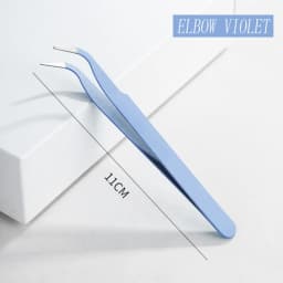 Colorful Macaron Hand Account Tweezers Stainless Steel High Elastic Thickened DIY Sticker Eyelash Clip Drill Accessories Toolset