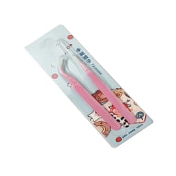 Colorful Macaron Hand Account Tweezers Stainless Steel High Elastic Thickened DIY Sticker Eyelash Clip Drill Accessories Toolset