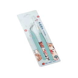 Colorful Macaron Hand Account Tweezers Stainless Steel High Elastic Thickened DIY Sticker Eyelash Clip Drill Accessories Toolset