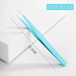 Colorful Macaron Hand Account Tweezers Stainless Steel High Elastic Thickened DIY Sticker Eyelash Clip Drill Accessories Toolset