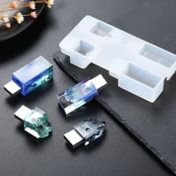 DIY Snow Mountain USB Resin Molds Set with 8G USB Driver Epoxy Resin Making Mold Wholesale