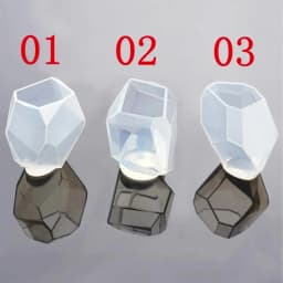 New Fashion 1PCS Cut Stone Square Transparent UV Resin Liquid Epoxy Silicone Mols for Ornamental Furnishing Articles Making
