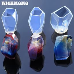 New Fashion 1PCS Cut Stone Square Transparent UV Resin Liquid Epoxy Silicone Mols for Ornamental Furnishing Articles Making