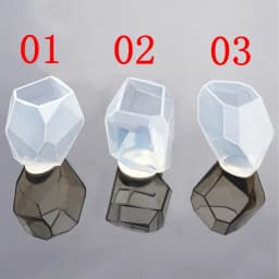 New Fashion 1PCS Cut Stone Square Transparent UV Resin Liquid Epoxy Silicone Mols for Ornamental Furnishing Articles Making