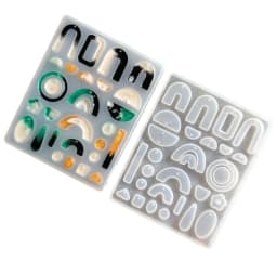 1 Set Geometric Shape Earrings Pendants Silicone Molds Epoxy Resin Mold for DIY Crafts Jewelry Making Resin Pendant Mould