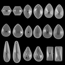 9 Style With Hole Pendant Crystal Silicone Mould DIY Epoxy Resin Necklace Pendant Mold For Craft Jewelry Making Findings Supplie