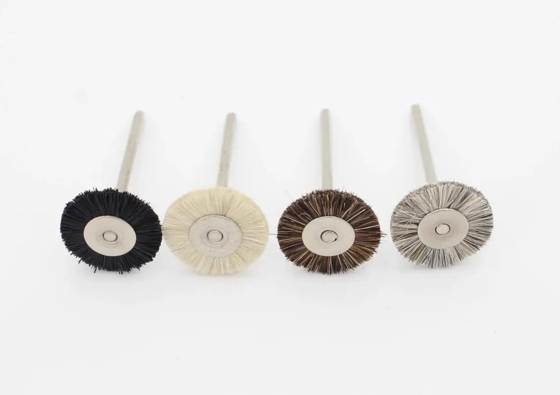 144PCS/100PCS Abrasive Brushes Wheel Set 19mm 22mm 25mm Jewelry Polishing Mop for Dremel Drill 2.35mm Shank Grinding Wheels