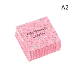 10pcs 925 Sterling silver Jewelry Cleaning Silver Polishing Cloth Soft Clean Wipe Wiping Cloth For Silver Gold Jewelry Tool