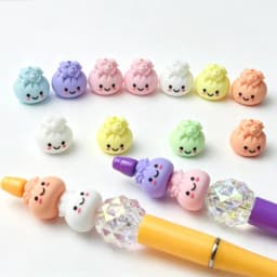 20pcs New 3D Silicone Beads Mini Focus Beads For Pens Food Grade Silicone Teether Beads DIY Jewelry Pacifier Chain Accessories