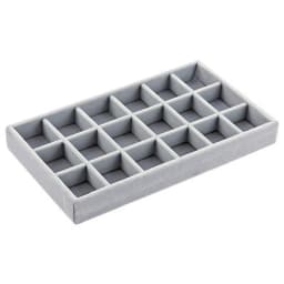 Fashion Portable Velvet Jewelry Storage Tray Ring Necklace Display Organizer Box Holder Earring Jewelry Showcase Drawer Storage