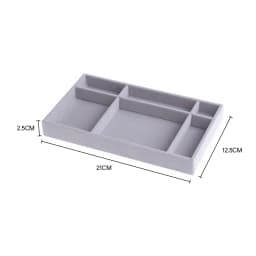 Fashion Portable Velvet Jewelry Storage Tray Ring Necklace Display Organizer Box Holder Earring Jewelry Showcase Drawer Storage