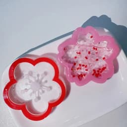 Shiny Glossy Silicone Decoration Molds Flower Ornament Keychain Mold DIY Pendant Jewelry Epoxy Resin Crafting Molds