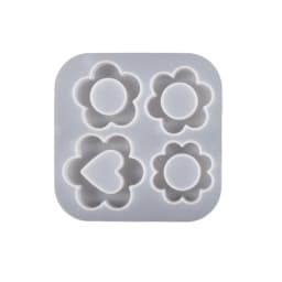 Shiny Glossy Silicone Decoration Molds Flower Ornament Keychain Mold DIY Pendant Jewelry Epoxy Resin Crafting Molds
