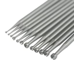 6Piece round open mouth Cup Burr with 3/32Inch 2.35mm Shank for Jewelry Making Wire Rounder Bits Silver Burs