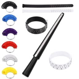 1 Pcs Professional Measuring Gauge Finger Ring Stick Sizer Mandrel Stick Finger Gauge Ring for DIY Jewelry Measuring Tool