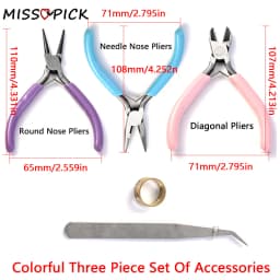 Jewelry Making Tool Kit Pliers Tweezers Jump Ring Opener for DIY Bracelet Necklace Keychains Handcraft Repair Craft Supplies