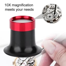 10X Monocular Eye Magnifier Loupe Jeweler Magnifier Aluminum Alloy Magnifying Glass Lens Jewelry Watch Repair Tool Watchmaker