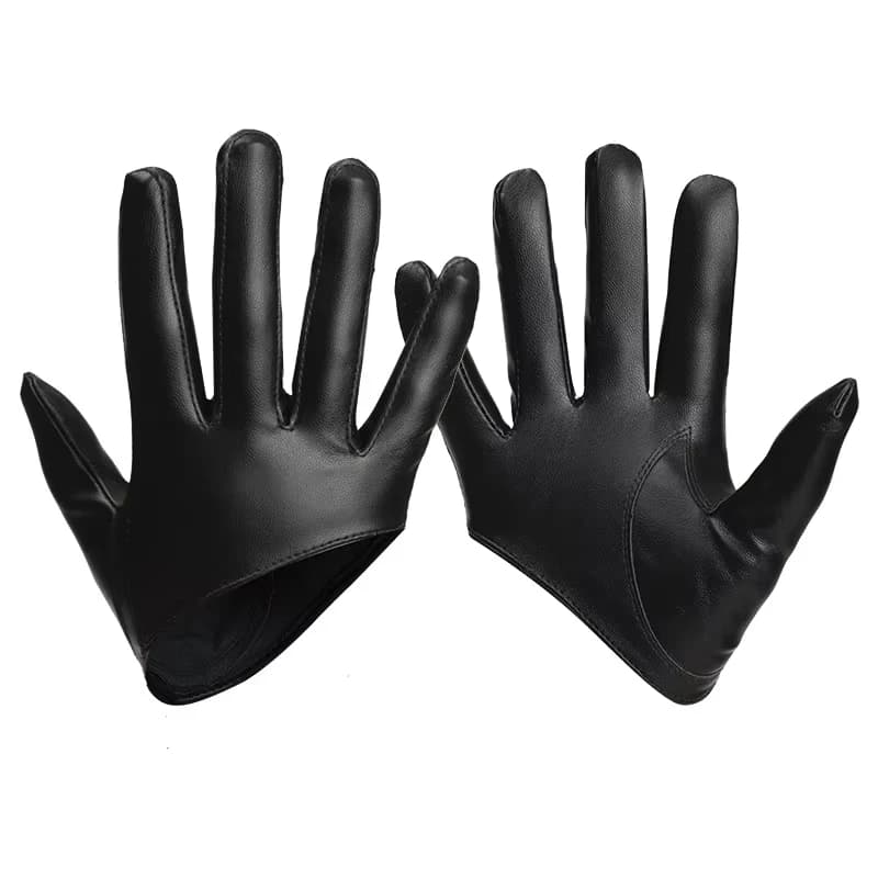 DS Half Palm Full Finger Gloves Sexy Party Performance Gloves Nightclub Pole Dancing Mittens Leather Punk Hip Hop Gloves