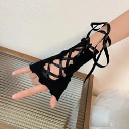 Sexy White Hollow Satin Bow Lace Gloves Lolita Bride Thin Sun Protection Arm Sleeves Women Summer Fingerless Sunscreen Mittens