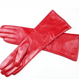 Women's Long Sheepskin Gloves With Colorful Leather and Thick Velvet Lining For Warmth and Winter Cold Protection Gloves