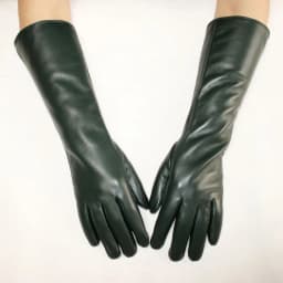 Women's Long Sheepskin Gloves With Colorful Leather and Thick Velvet Lining For Warmth and Winter Cold Protection Gloves