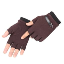 New Fashion Grace Men's Gloves Winter Vintage Warm Windproof Touch Screen Write Driving PU Fingerless Glove Mittens Wholesale