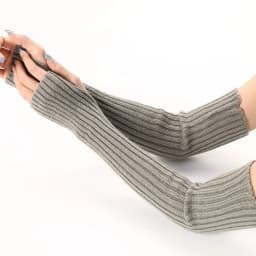 Acrylic Fibres Fingerless Gloves Women Elbow Glove Work Gloves Winter Men Unisex Black White Stripe Arm Warmers Sleeve